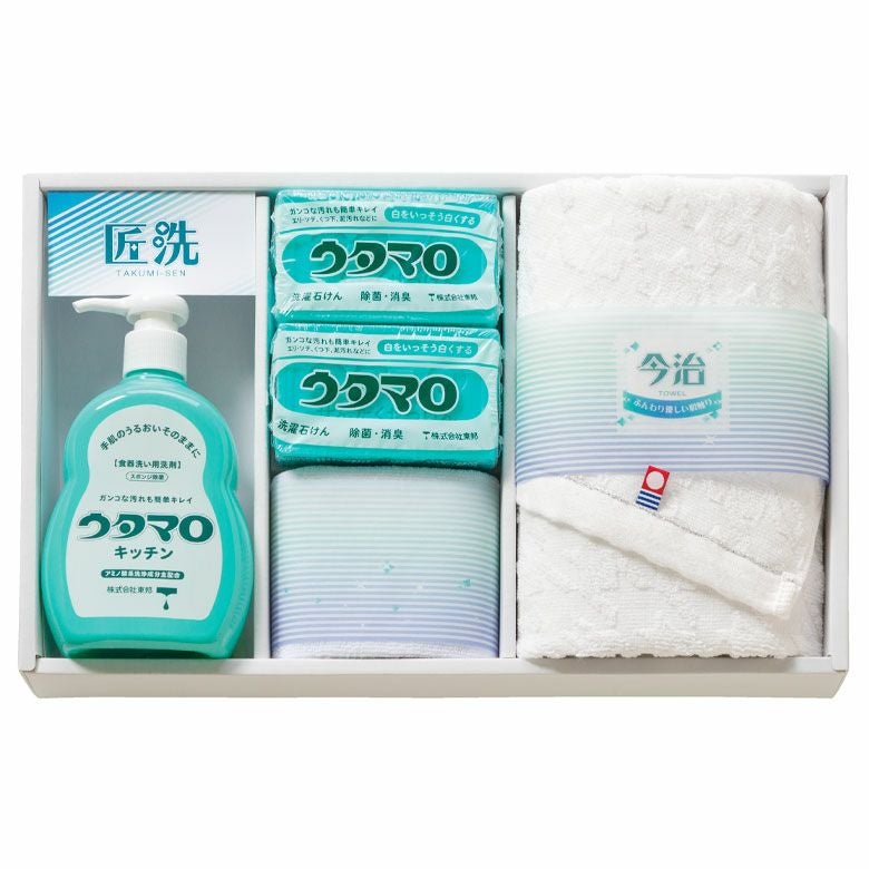 ウタマロ 匠洗 セット (洗濯石鹸×2/食器洗剤/フェイスタオル/マイクロ