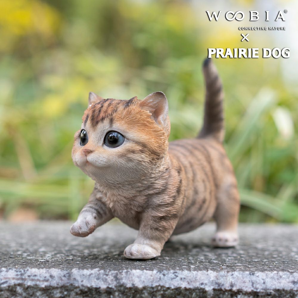 公式】プレーリードッグ | WooBia 歩きだすトラ猫 15.5×7.5×13cm