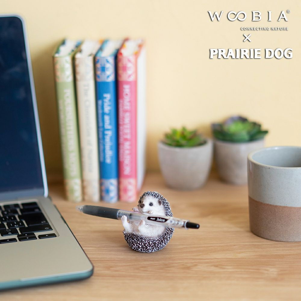 公式】プレーリードッグ | WooBia ハリネズミ ペン立て 5×4.8×5.5
